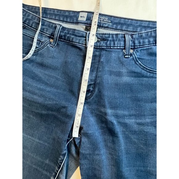 Mossimo Womens Jeans Premium Denim Legging Mid Rise Stretch Cotton Blue Size 14 - Picture 6 of 10